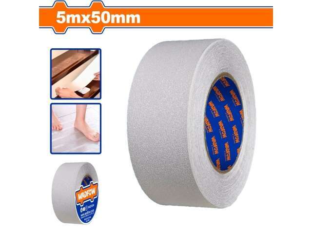 CINTA ANTI DESLIZANTE 5mx50mm TRANSPARENTE WADFOW WPN3550