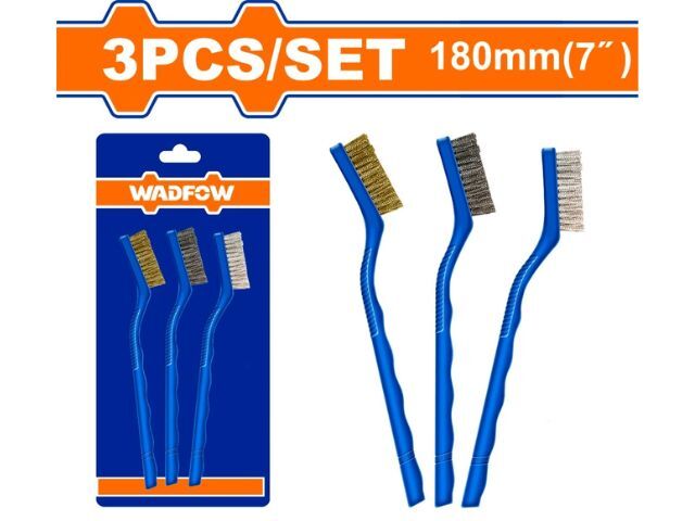 SET X3 CEPILLO MANUAL ALAMBRE 180MM 7" WADFOW