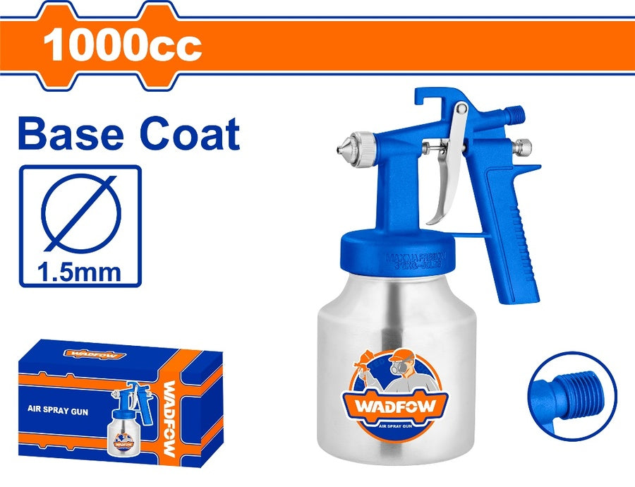 PISTOLA DE PINTAR NEUMATICA 1000CC TACHO METALICO WADFOW WGA