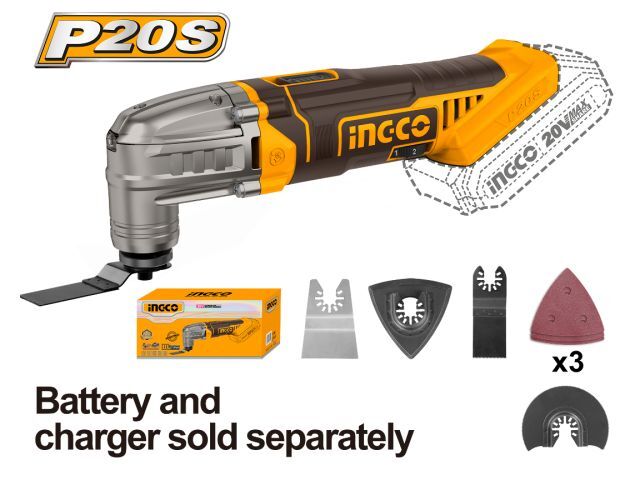 HERRAMIENTAS MULTIFUNCION 20V MULTI TOOL INGCO CMLI2022