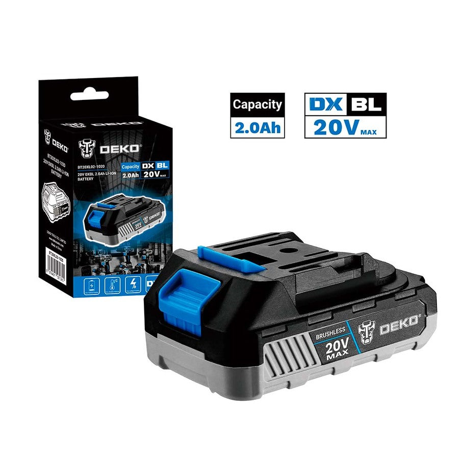 Batería 2.0Ah 20V P/Brushless BT20XL02-1020 Deko