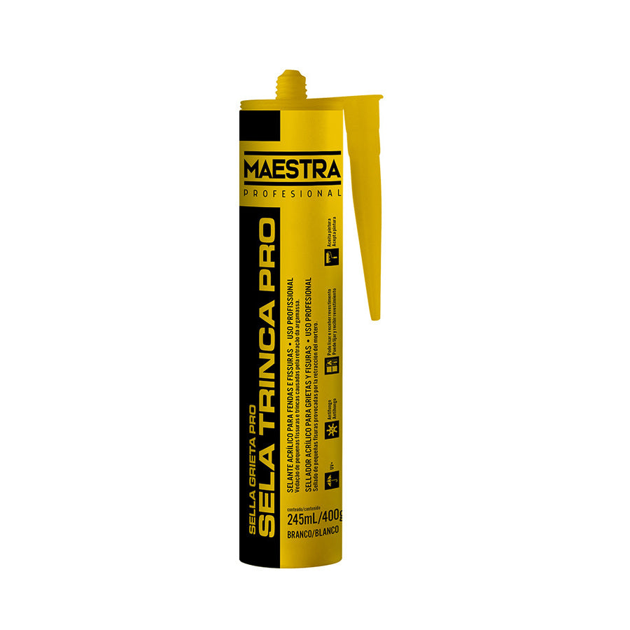 SELLADOR ACRÍLICO BLANCO PINTABLE Cart.235ml / 400gr MAESTRA