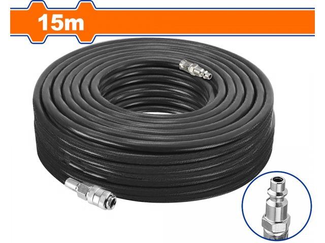 MANGUERA GOMA PARA COMPRESOR 15M 1/4" NPT WADFOW UWQG2E15