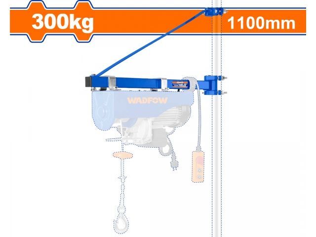 SOPORTE PARA APAREJO ELECTRICO 300KG 1100MM WADFOW WETS1A02