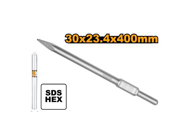 PUNTA ENCASTRE SDS HEX 30X400 MM INGCO DBC03340011