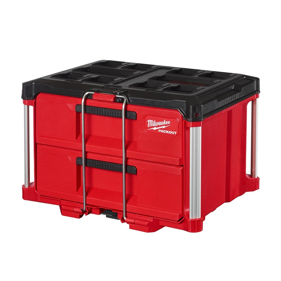 CAJON CON 2 ESTANTES PACKOUT MILWAUKEE
