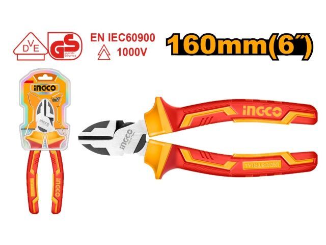 ALICATE AISLADO 6" HIHLDCP28160 CORTE DIAGONAL INGCO