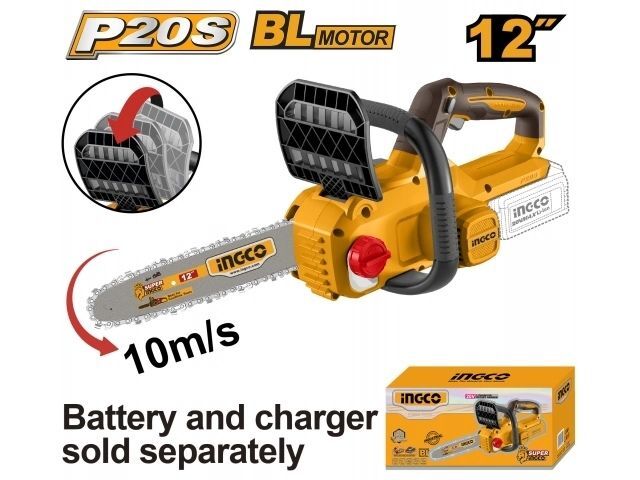 MOTOSIERRA A BATERIA 20V 12" SIN BATERIA SIN CARGADOR INGCO