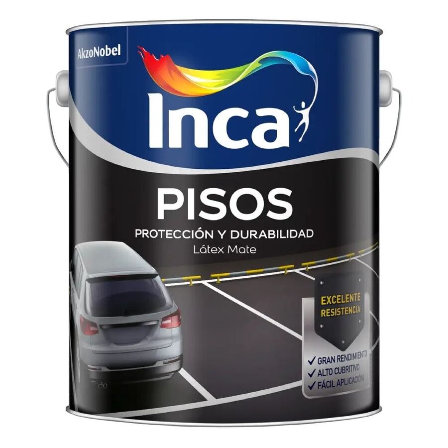 PINTURA PARA PISOS 20L GRIS GRAFITO INCA