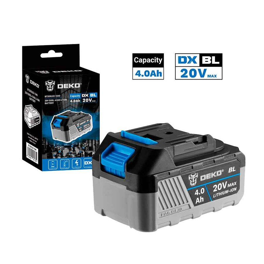 Batería 4.0Ah 20V P/Brushless BT20XL02-1040 Deko