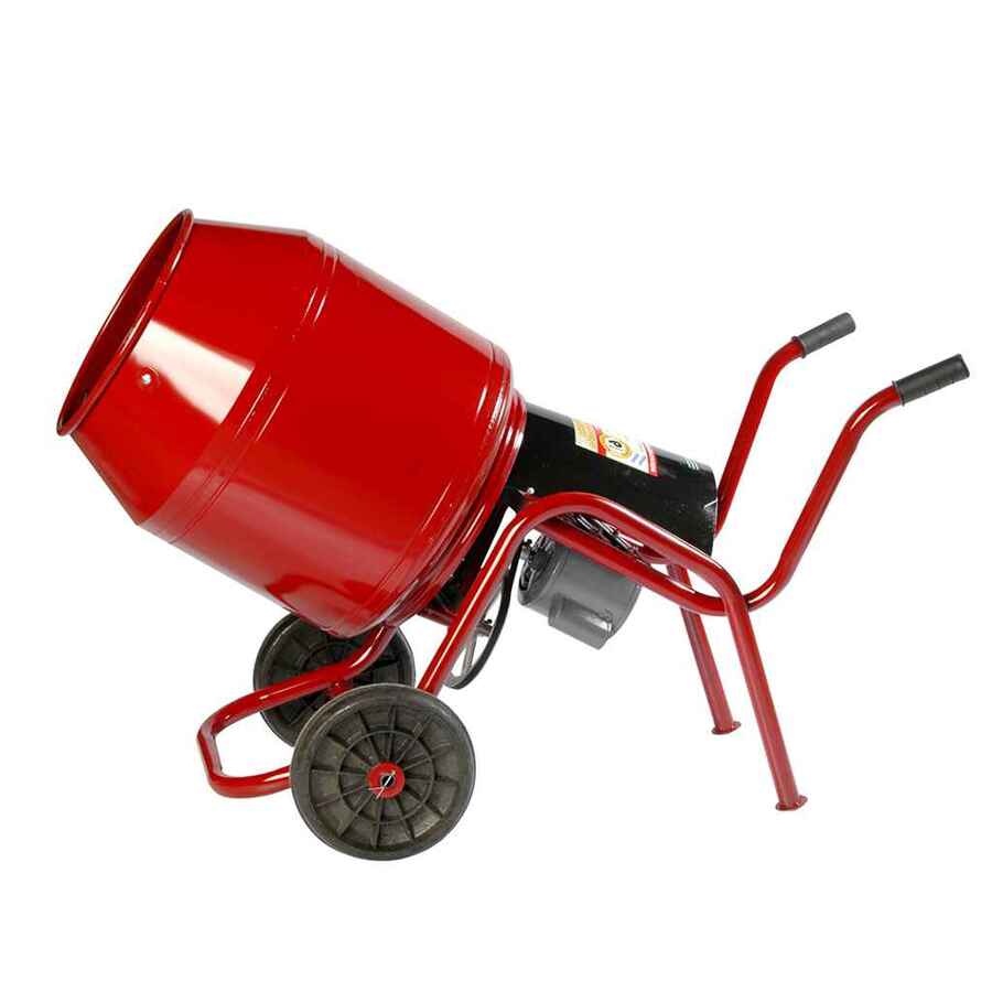 HORMIGONERA 130 LT MOTOR WEG 3/4 HP GOLDEX ROJA