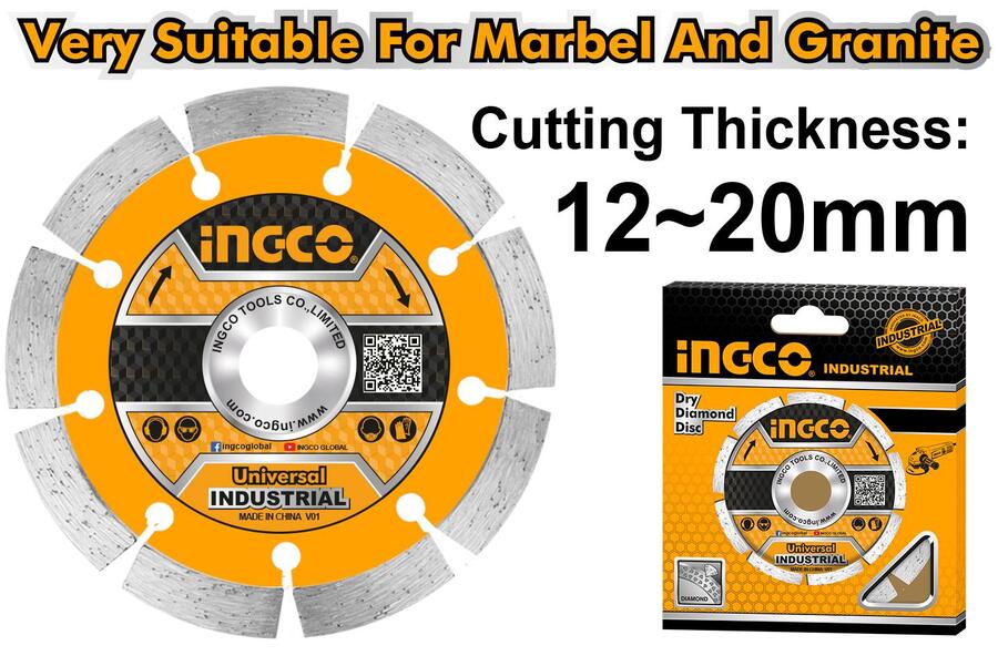 DISCO PARA ACANALADORA 5"X20 MM INGCO DMD011301