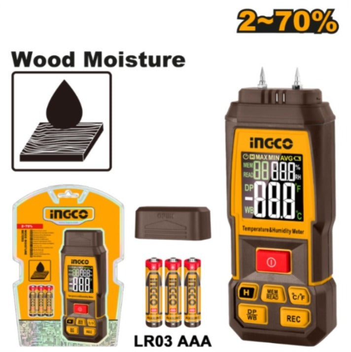 MEDIDOR DE HUMEDAD EN MADERA INGCO HETWM031