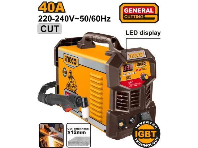 CORTADORA DE PLASMA INVERTER 40A INGCO CUT4058