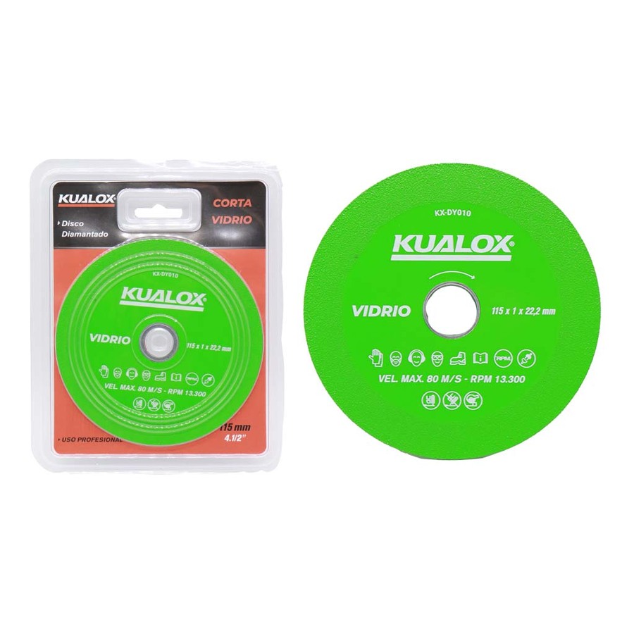 Disco Diamantado Para Vidrio 115mm 4.1/2'' KX-DY010 Kualox