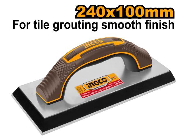 LLANA GOMA NEGRA 240X100MM MANGO PLASTICO