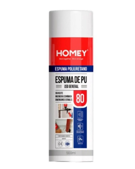 ESPUMA POLIURETANO 80 750ml USO GENERAL HOMEY