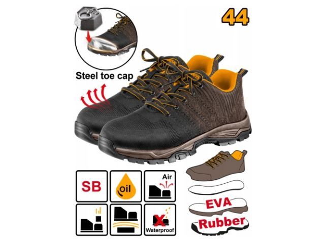 ZAPATOS DE SEGURIDAD SB CON PUNTERA ACERO TALLE 44 INGCO SSH