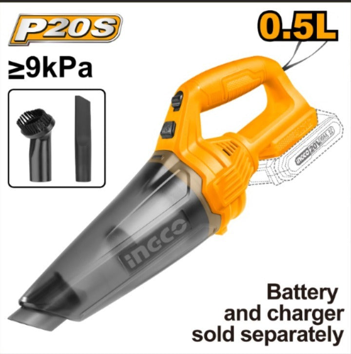 ASPIRADORA 0.5LT SIN BAT NI CARGADOR INGCO CVLI201261