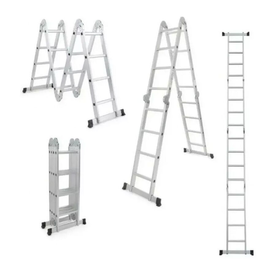 Combo Escalera Andamio 3.7m Equus + 2 Plataformas