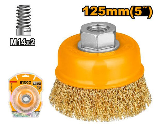 CEPILLO COPA AMOLADORA 5" 125MM M14