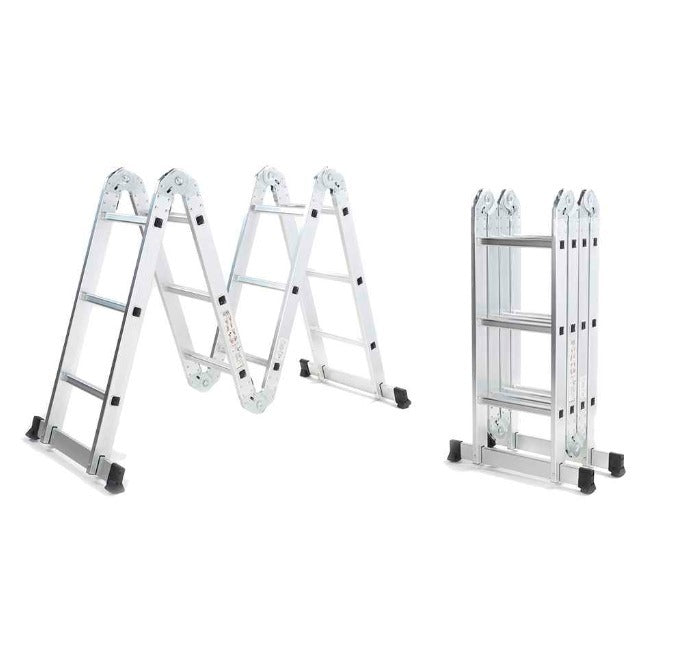 Escalera de Aluminio Convertible 12 escalones 3.80m Goldex