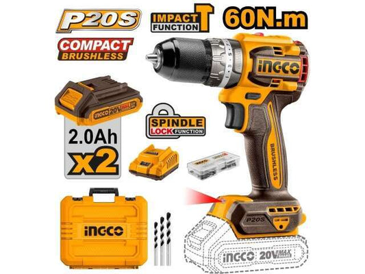 ATORNILLADOR BAT 20V PER COMPACT MANDRIL M 13MM BAT MALETIN