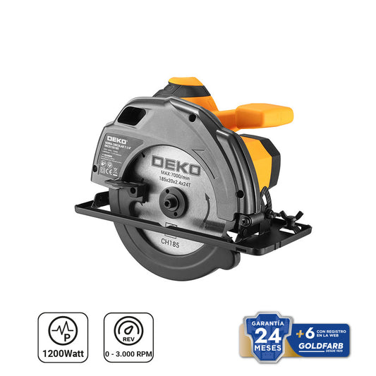 Sierra Circular 7 1/4'' 1200W DKCS12G185 Deko