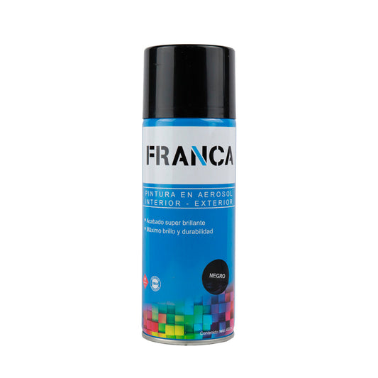 Esmalte Aerosol Negro Mate 400ml Ref.4 Franca