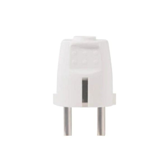 Ficha schuko tierra lateral 16A blanca