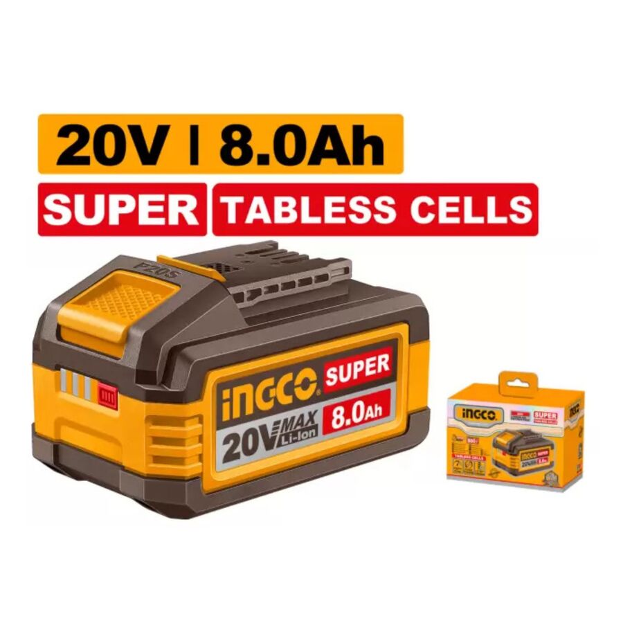 BATERIA LITIO 20V P20S 8.0AH SUPER CELDA INGCO