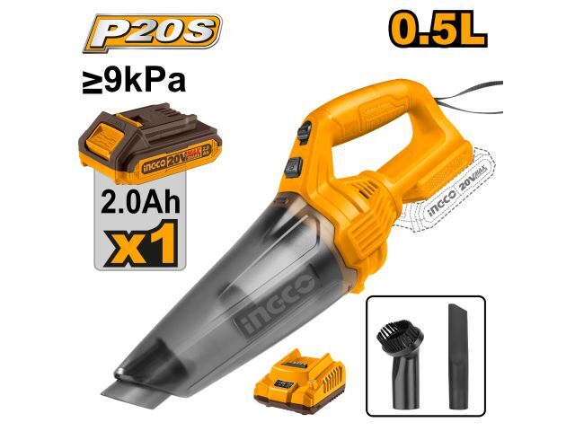 ASPIRADORA P AUTO A BAT 20V P20S C BATERIA CARGADOR