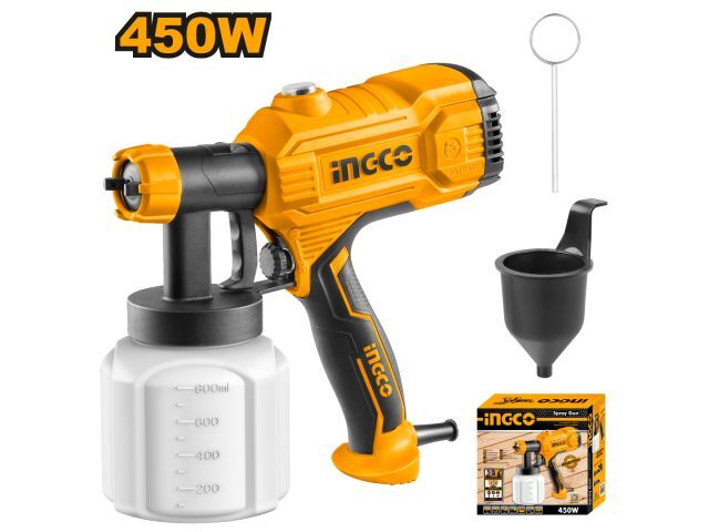 EQUIPO PISTOLA DE PINTAR ELECTRICA 450W INGCO