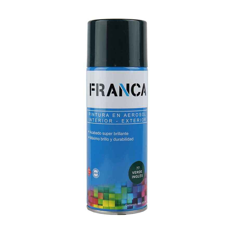 Esmalte Aerosol Verde Inglés 400ml Ref.77 Franca