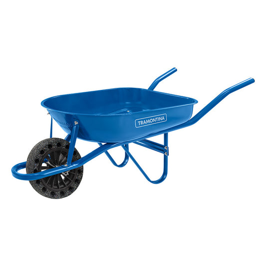 Carretilla Metal Azul 50l Rueda Maciza +PALA DE PALEAR 71 CM