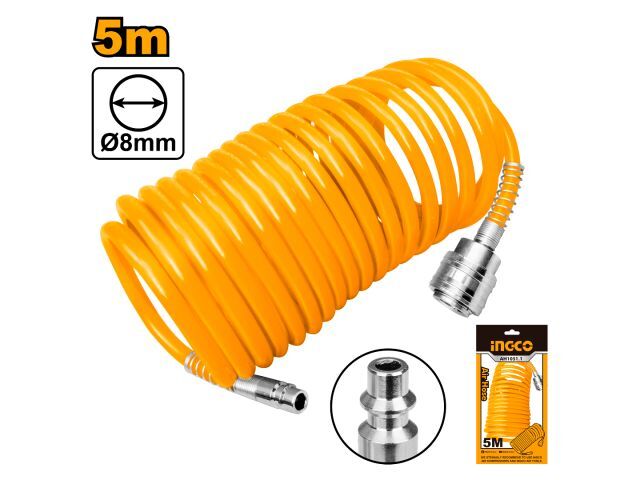 MANGUERA ESPIRAL COMPRESOR 5M INGCO