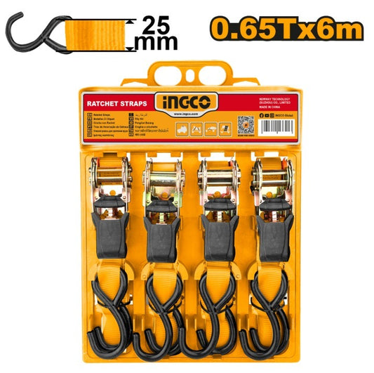 CINTA CATRACA SUJECION 0.65 TON GANCHO "S" INGCO HRSP0607