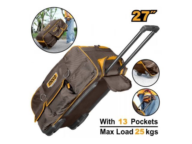 BOLSO VALIJA ROLLING RIGIDO 27" PORTA HERRAMIENTAS INGCO