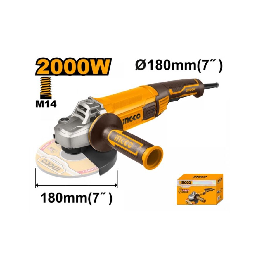 AMOLADORA 7" 2000W INGCO AG200018