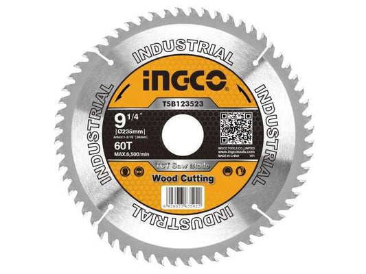 DISCO MADERA 9 1/4  60 DIENTES P/SIERRA CIRCULAR INGCO