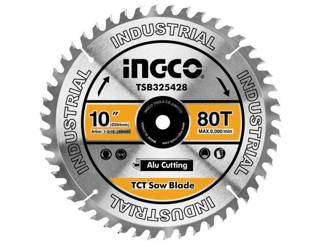 DISCO INGLETADORA ALUMMINIO PLASTICO 10" INGCO 80D TSB325428