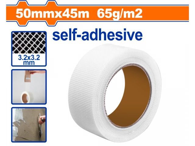 ROLLO CINTA MALLA FIBRA AUTOADHESIVA 45MM X 50MM WWGB1345