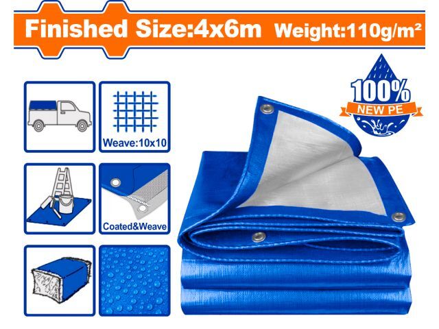 LONA 4X6 MT AZUL 110GR/M2 WADFOW