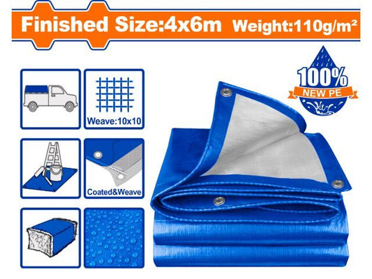 LONA 4X6 MT AZUL 110GR/M2 WADFOW