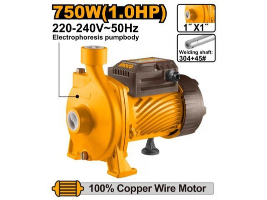 BOMBA CENTRIFUGA 1HP 750W 125L/MIN INGCO