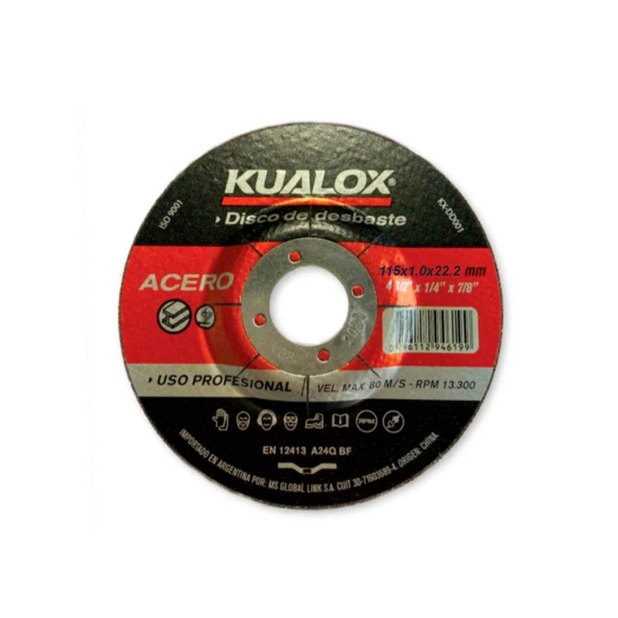 Disco Corte Metal Plano 4 1/2'' 115x2.5x22.2
