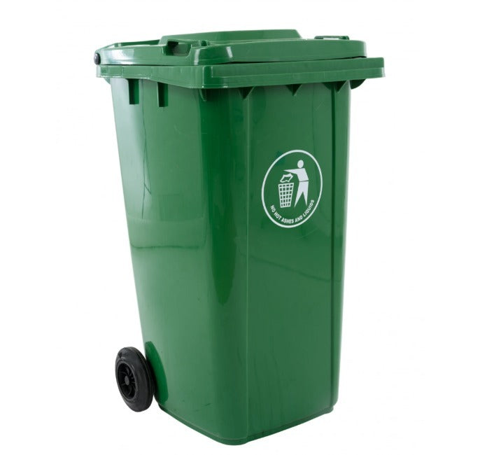 CONTENEDOR P/RES C/RUEDA 240L VERDE MILITAR