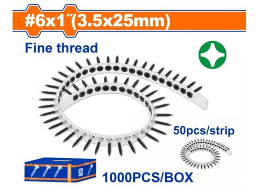 TORNILLOS PARA YESO EN BLISTER 3,25X25MM WADFOW