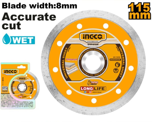 DISCO CONTINUO 115MM 4 1/2  X 22.2MM  INGCO DMD021152