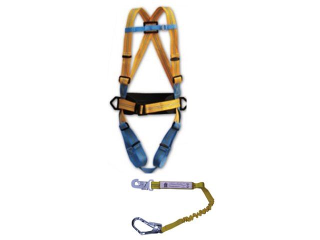 Arnes de seguridad con cola de amarre hoteche